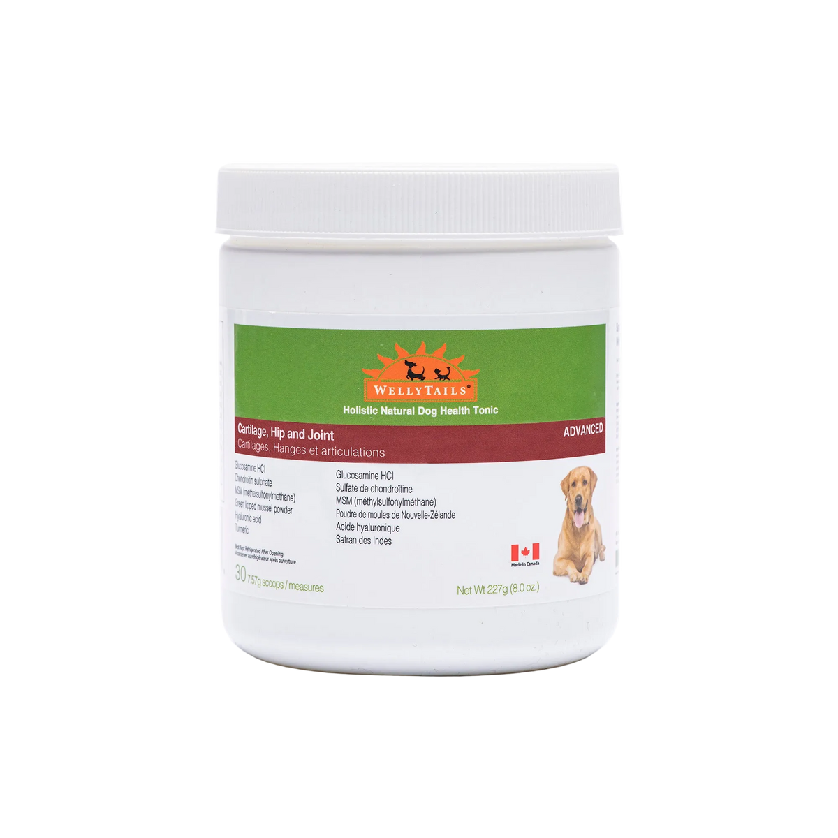 WellyTails Cartilage, Hip & Joint Dog ADVANCED (original Rx formula updated)