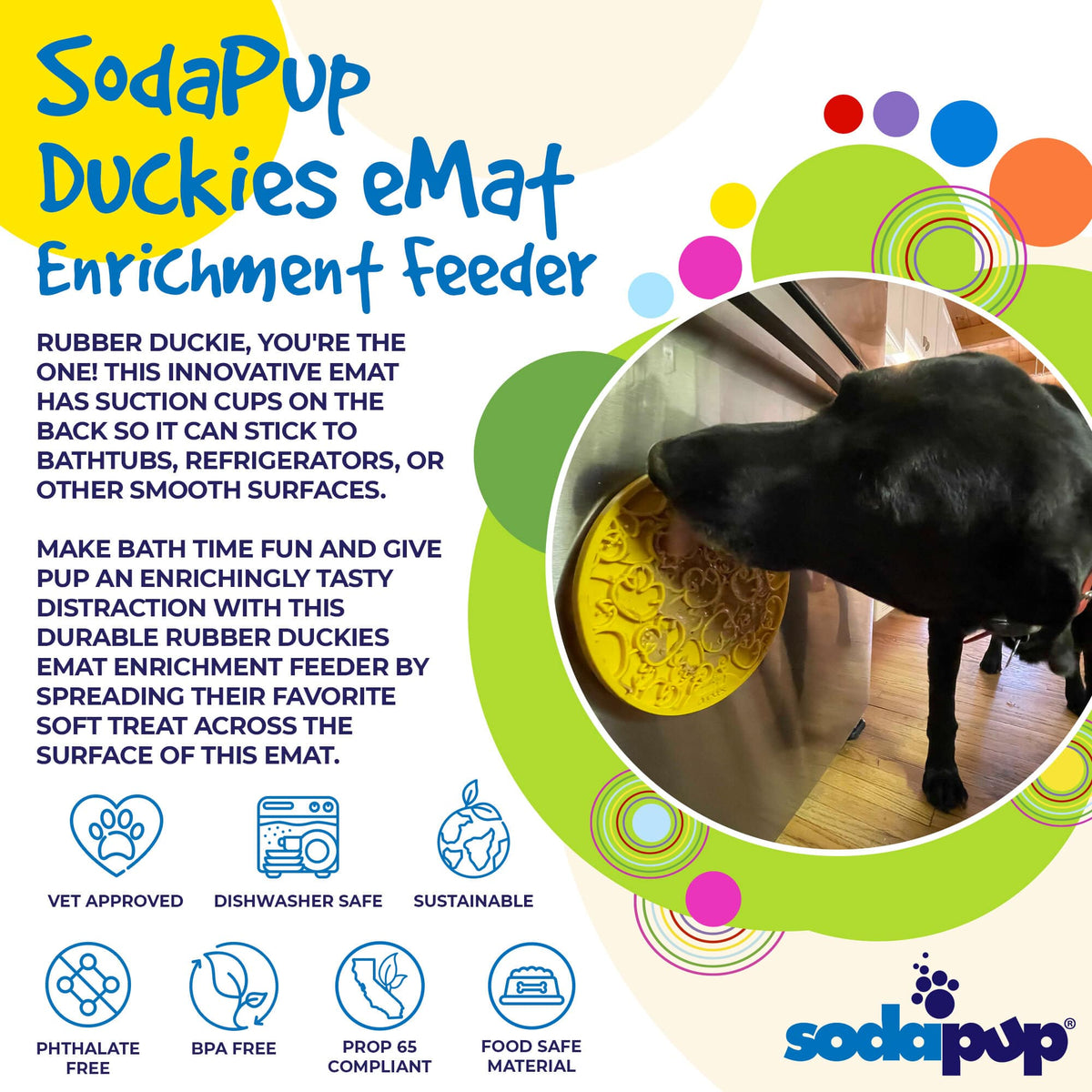 Rubber Duck Suction Cup Lick Mat
