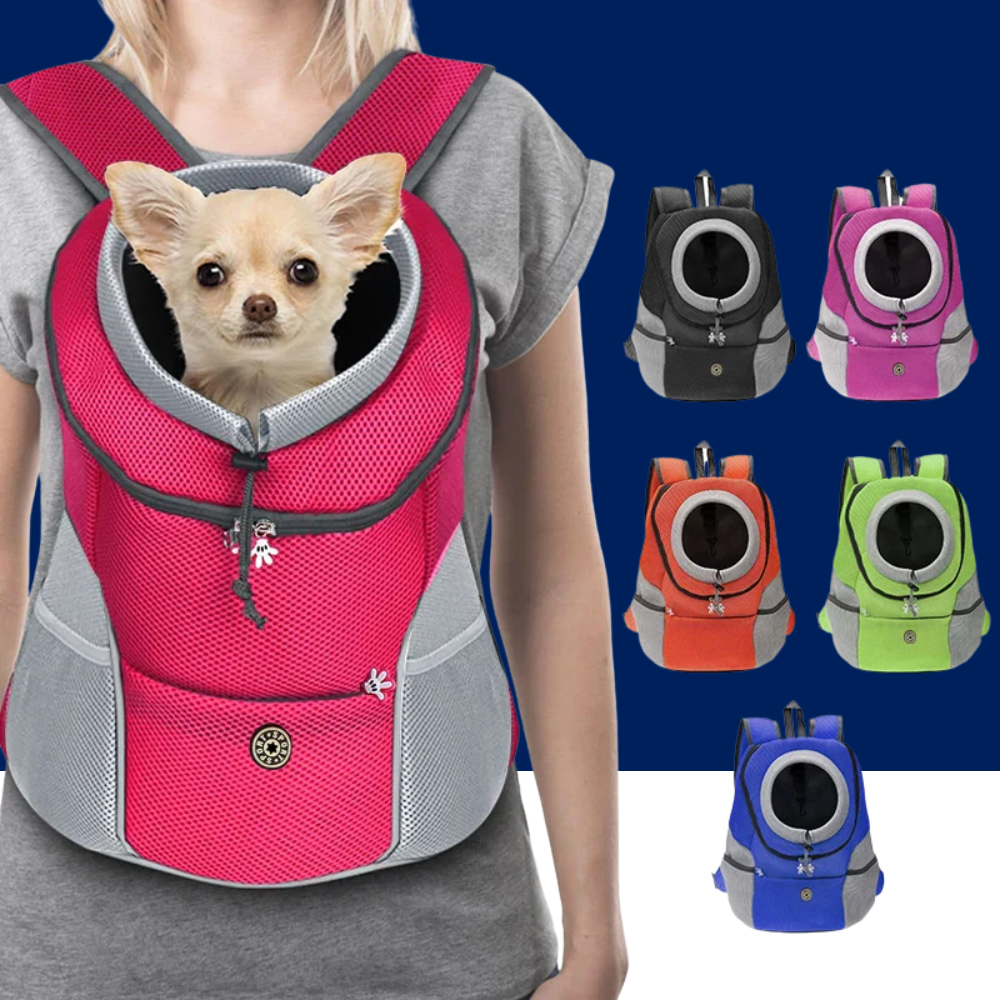 Front-Facing Pet Carrier Backpack with Padded Shoulder Straps