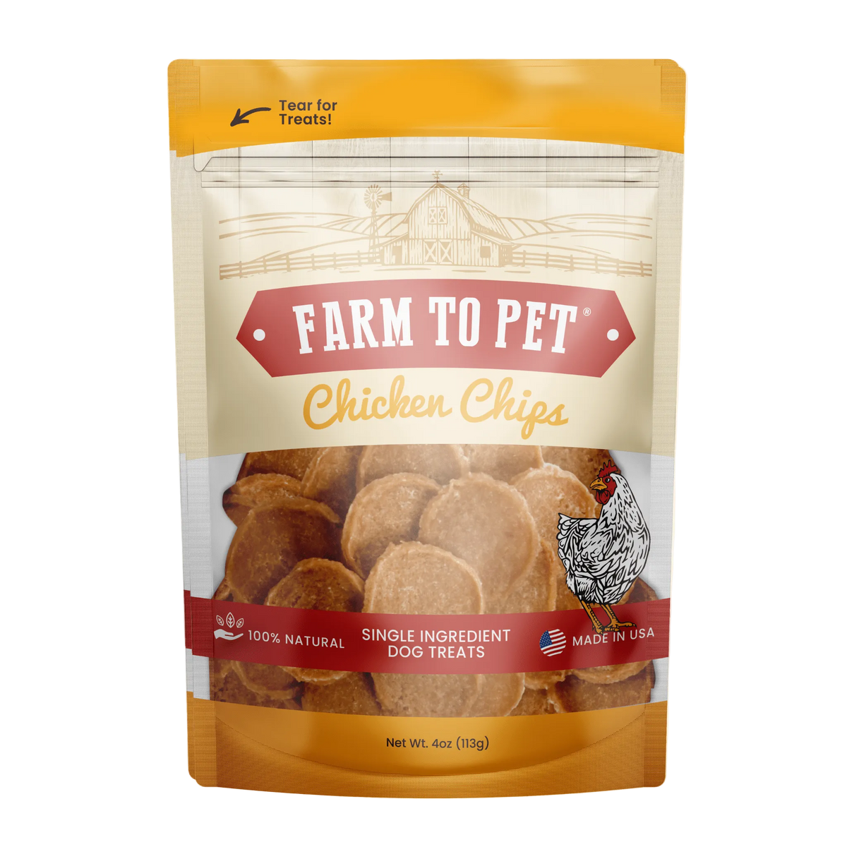 Chicken Chips for Dogs | All-Natural Single-Ingredient Dog Treats