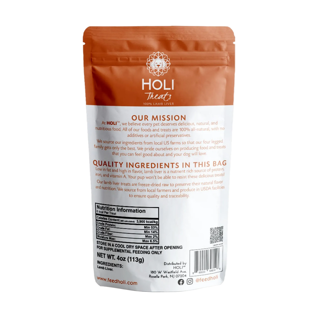 Lamb Liver Dog Treats - Freeze Dried - Single Ingredient