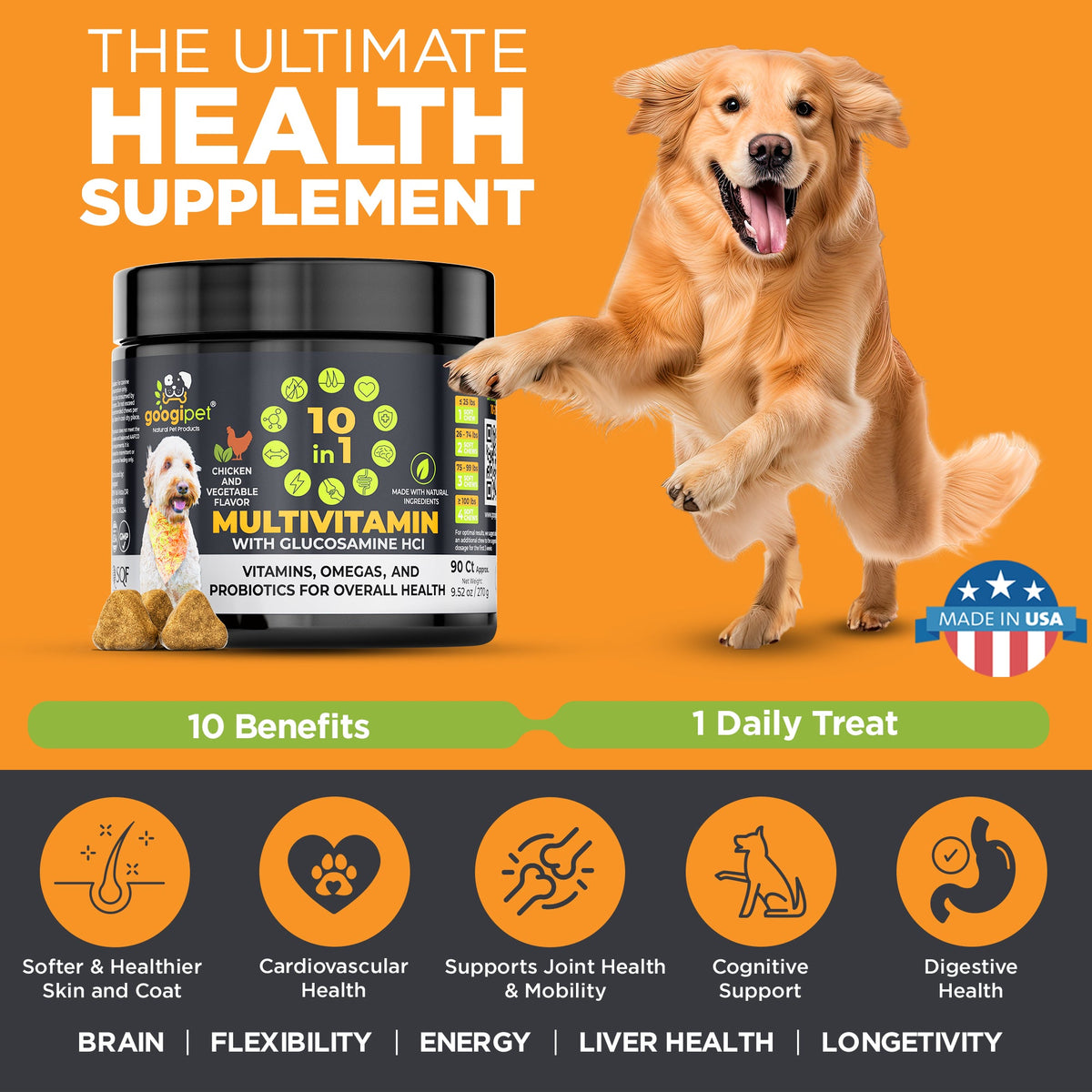 Multivitamin Chews for Dogs (Chicken Flavor)