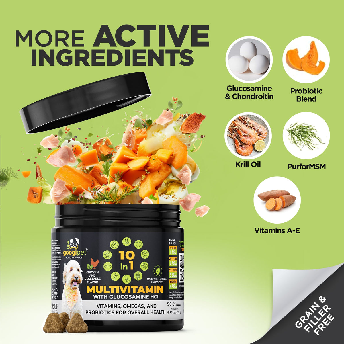 Multivitamin Chews for Dogs (Chicken Flavor)