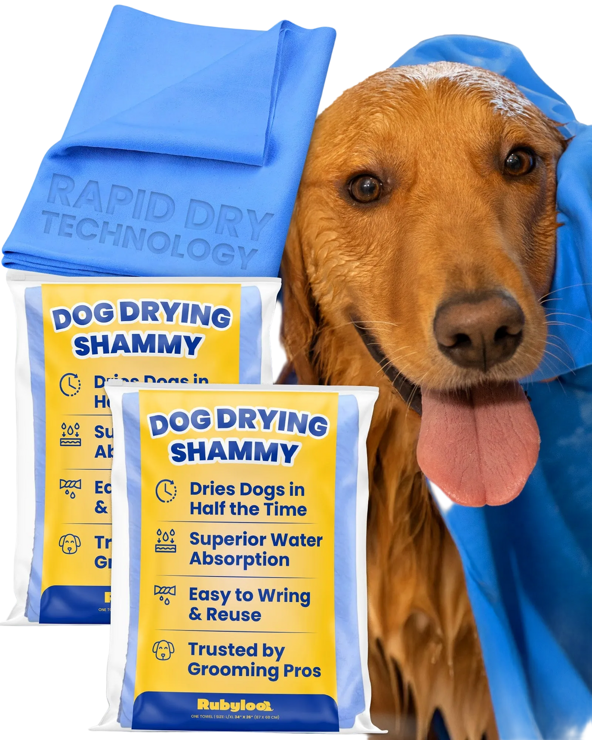 Dog Drying Shammy Towel
