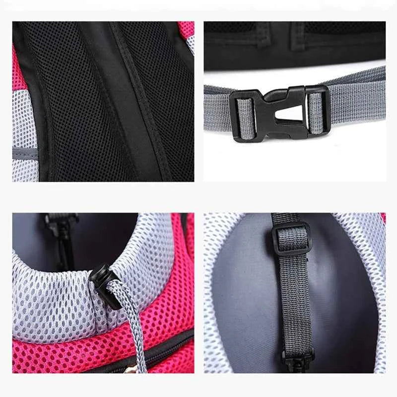 Front-Facing Pet Carrier Backpack with Padded Shoulder Straps