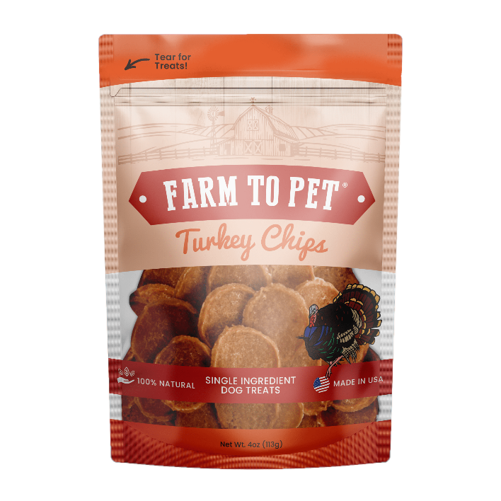 Turkey Chips for Dogs | All-Natural Single-Ingredient Healthy Dog Treats